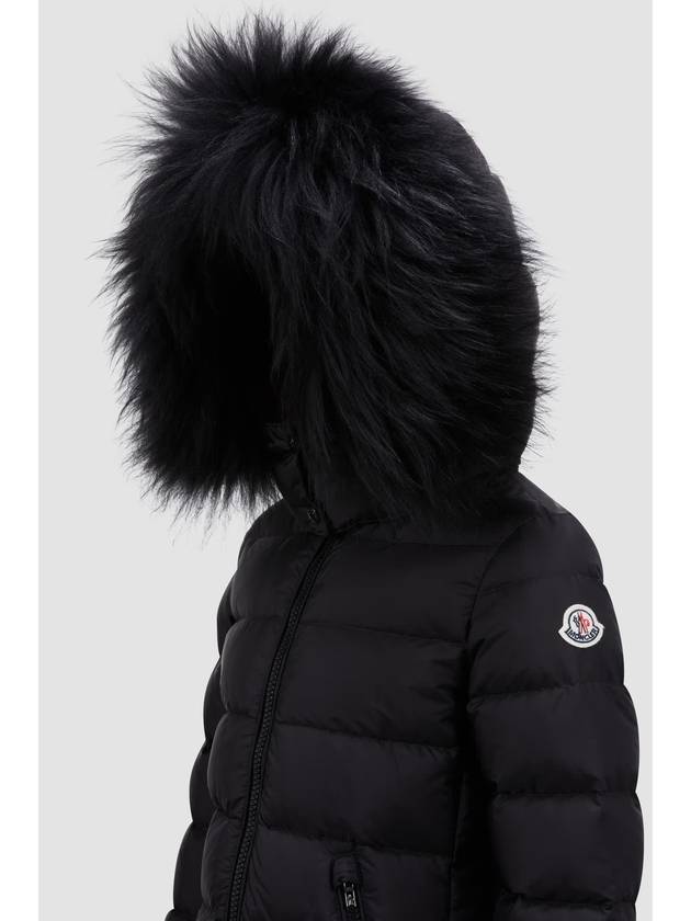 Kids Abelle Hooded Shearling Down Padding Black - MONCLER - BALAAN 3