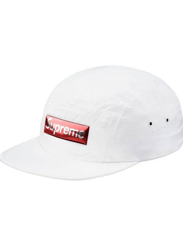 Liquid Metal Logo Camp Cap white - SUPREME - BALAAN 1