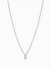 Women's Solitaire Diamond Pendant Necklace Silver - TIFFANY & CO. - BALAAN 3