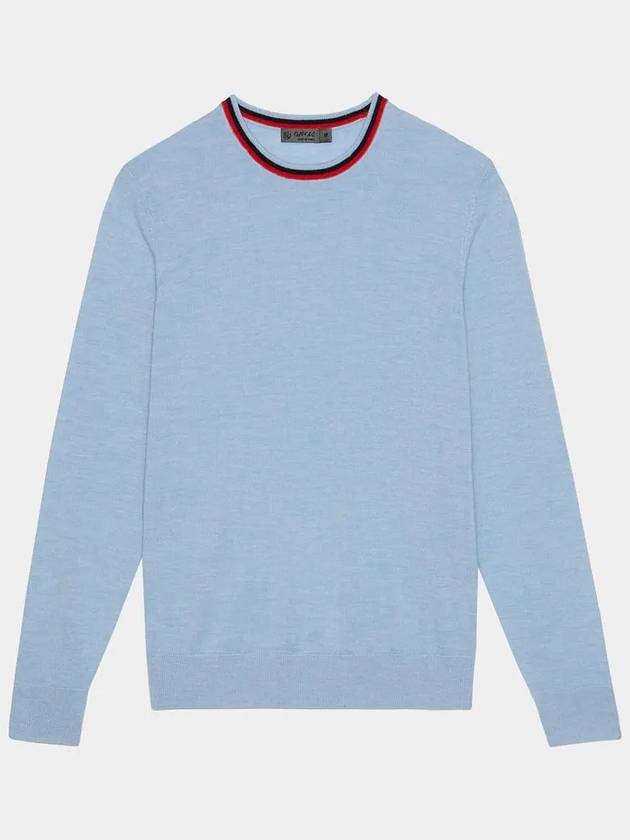 Crew Neck Merino Wool Sweater Sky - G/FORE - BALAAN 2