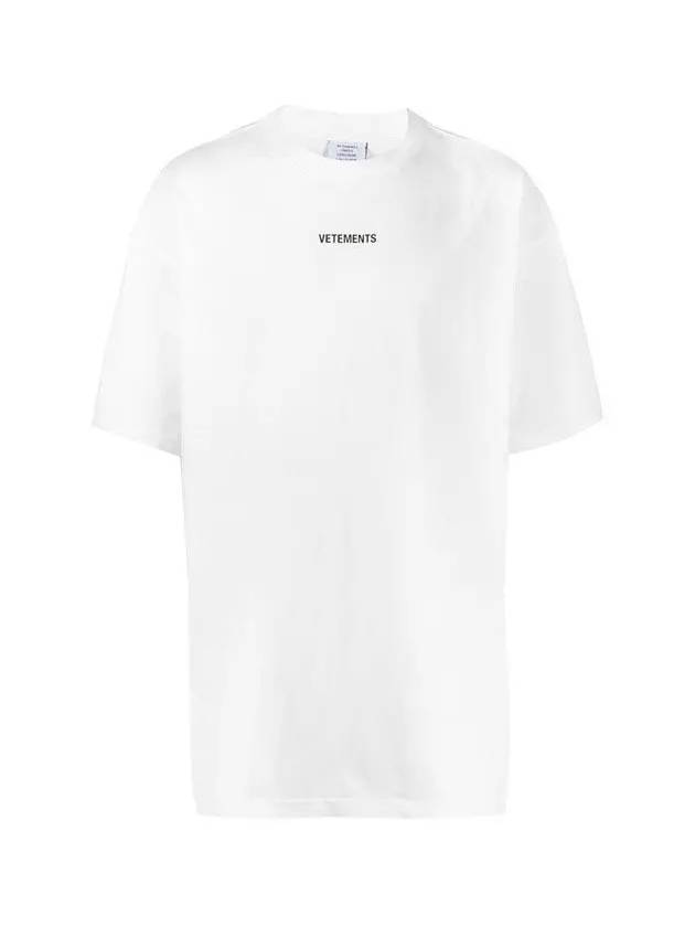 Back logo patch t shirt white UE51TR540W - VETEMENTS - BALAAN 2