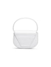 1DR Round Logo Leather Mini Shoulder Bag White - DIESEL - BALAAN 4