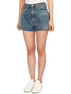 Low Cut Hem Denim Cotton Shorts Blue - MAISON MARGIELA - BALAAN 3