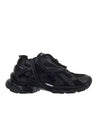 Fake Leather Mesh Runner Sneakers Black - BALENCIAGA - BALAAN 1