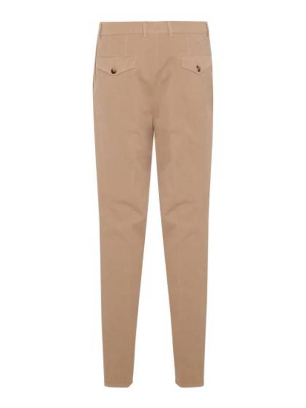 Pleated Detail Chino Straight Pants Beige - BRUNELLO CUCINELLI - BALAAN 3