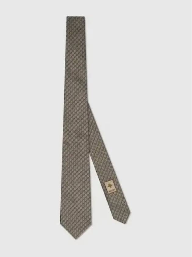 Interlocking G Silk Wool Tie Camel Brown - GUCCI - BALAAN 2