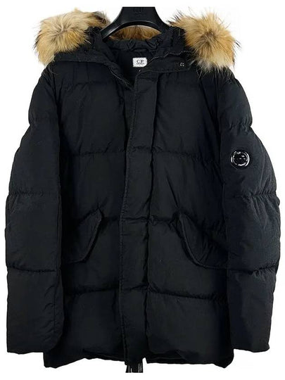 Lens Wappen Raccoon Fur Padding Black - CP COMPANY - BALAAN 2