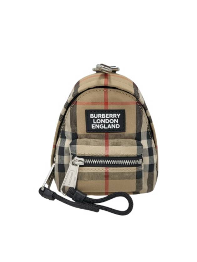 80310611 Vintage check miniature backpack charm key holder - BURBERRY - BALAAN 1