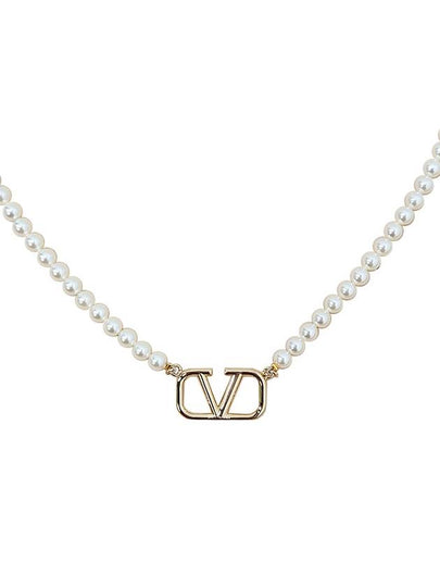 Garavani Pearls Necklace Gold - VALENTINO - BALAAN 2