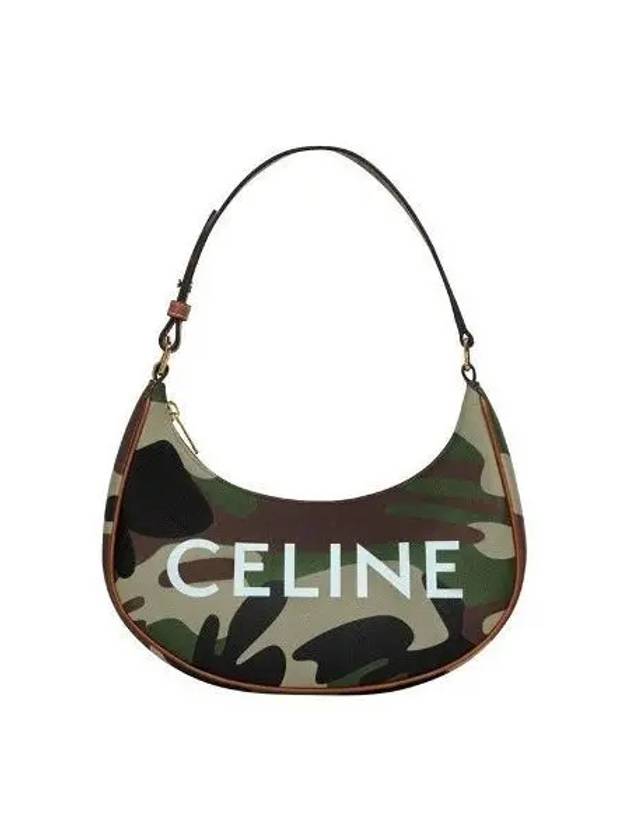 Camouflage canvas Abba shoulder bag khaki 1039296 - CELINE - BALAAN 1