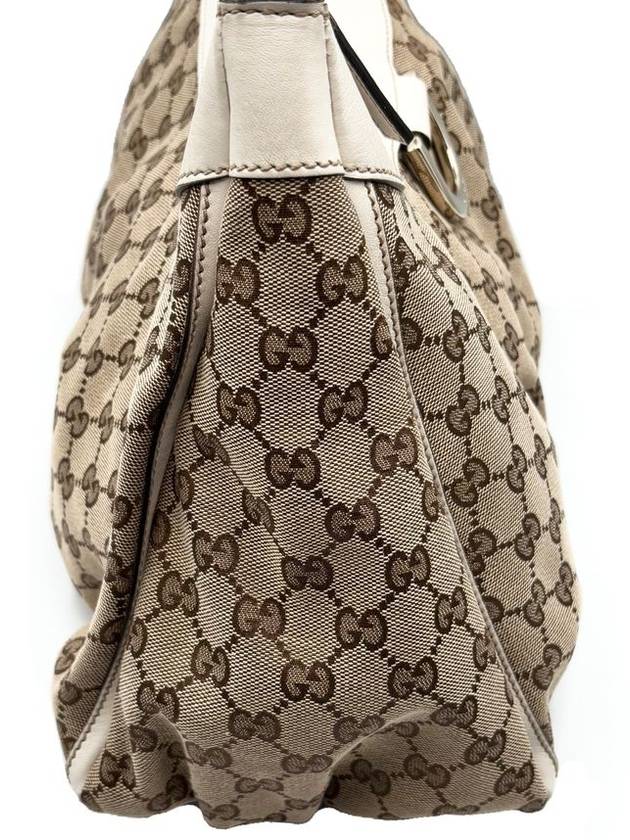 Fabric GG Supreme D ring hobo shoulder bag - GUCCI - BALAAN 4