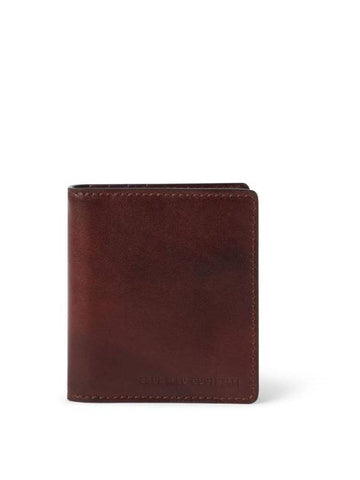 Calfskin Money Clip Card Wallet Burgundy - BRUNELLO CUCINELLI - BALAAN 1