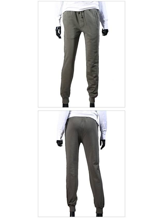 Drawstring Cotton Track Pants Khaki - MR & MRS ITALY - BALAAN 3