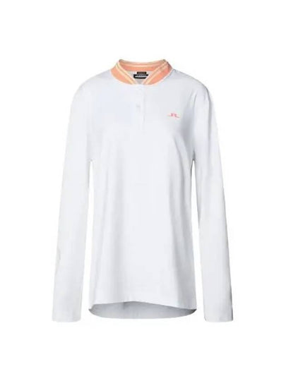 Men's Tyson Regular Fit Long Sleeve Polo Shirt White - J.LINDEBERG - BALAAN 2