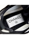 Logo Mixed Fibers Suede Low Top Sneakers White - CHANEL - BALAAN 10