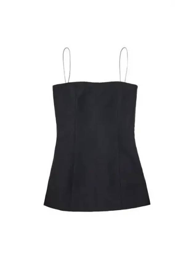 Slip Zip-Up Square Neck Sleeveless Black - HELMUT LANG - BALAAN 2