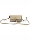 3P0796 Morty Gray Suede Calfskin Faye Fay Strap Wallet Mini Crossbody Bag - CHLOE - BALAAN 1