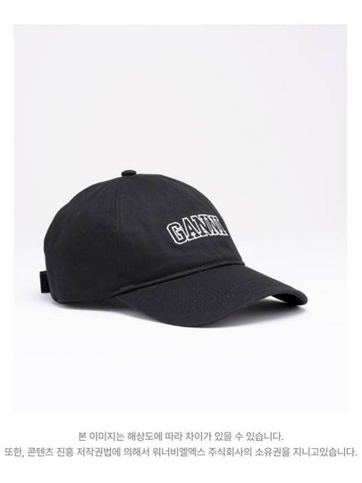 Logo Ball Cap Black - GANNI - BALAAN 2