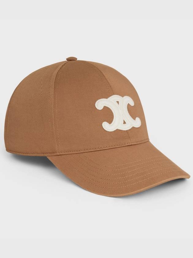 Triomphe Cotton Ball Cap Toffee - CELINE - BALAAN 3