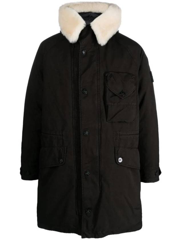 David TC Down Jacket Black - STONE ISLAND - BALAAN 1