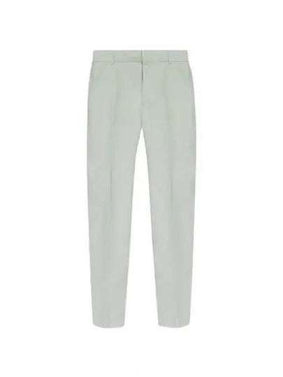 Men's Pleat Detailed Straight Pants Bianco - ALEXANDER MCQUEEN - BALAAN 2