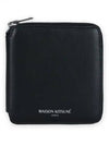 Square Zipper Half Wallet Black - MAISON KITSUNE - BALAAN 2