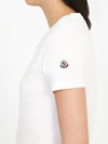 Logo Patch White Women s Short Sleeve T Shirt 8C73200 V8058 - MONCLER - BALAAN 4