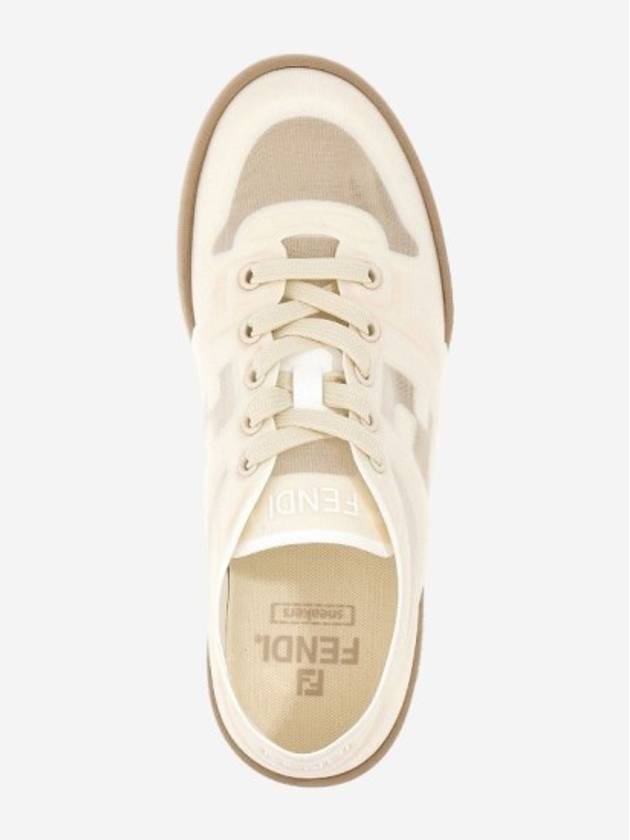 Match Mesh Low Top Sneakers White - FENDI - BALAAN 4