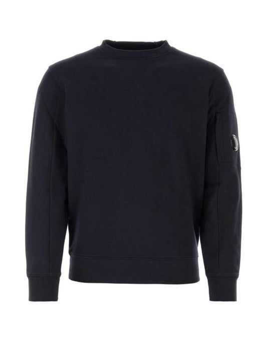 Diagonal Raised Fleece Sweatshirt Navy - CP COMPANY - BALAAN 1