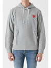 P1T170 Heart Waffen Hooded Sweatshirt Gray AZ T170 051 1 - COMME DES GARCONS - BALAAN 2