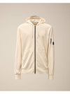 Light Fleece Zip Up Hoodie Beige - CP COMPANY - BALAAN 2