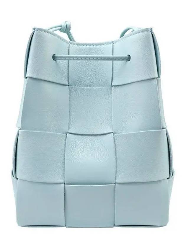 Intrecciato Cassette Small Bucket Bag Teal Washed - BOTTEGA VENETA - BALAAN 2