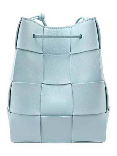 Intrecciato Cassette Small Bucket Bag Teal Washed - BOTTEGA VENETA - BALAAN 2