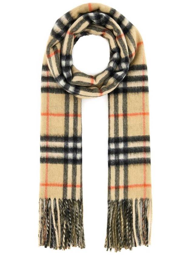 Check Reversible Cashmere Scarf Sand Green - BURBERRY - BALAAN 2