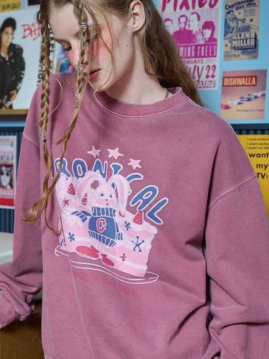 Cake Bunny Pigment Sweatshirt Dusty Pink - CPGN STUDIO - BALAAN 1