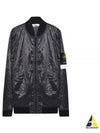 Men's Waffen Piatina Transparent Bomber Jacket Dark Grey - STONE ISLAND - BALAAN 2