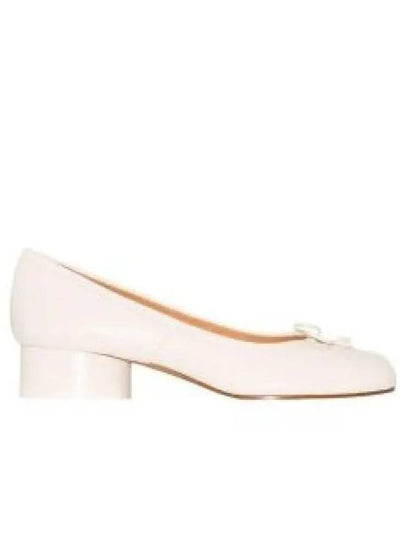 Tabi Leather Ballerina Pumps Beige - MAISON MARGIELA - BALAAN 2