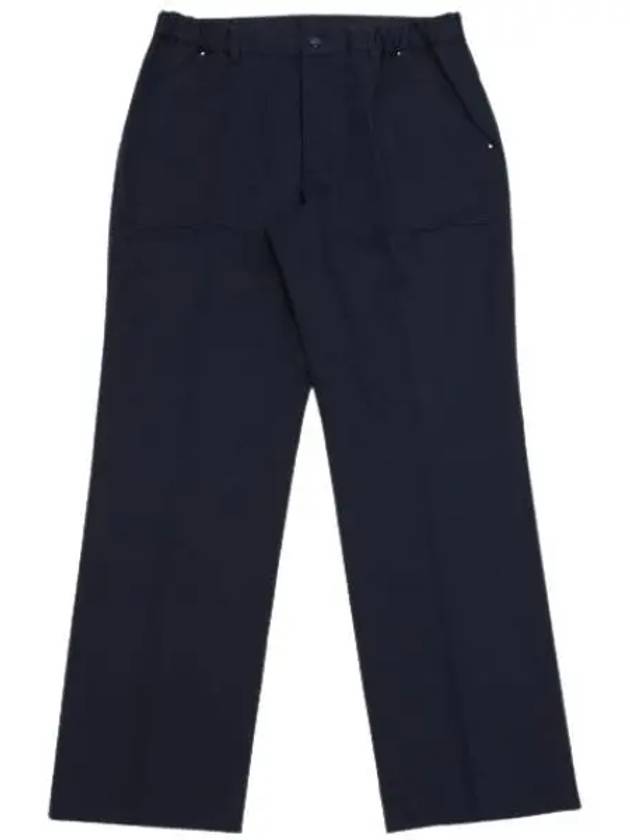 Gabardine Straight Pants Navy - MONCLER - BALAAN 2