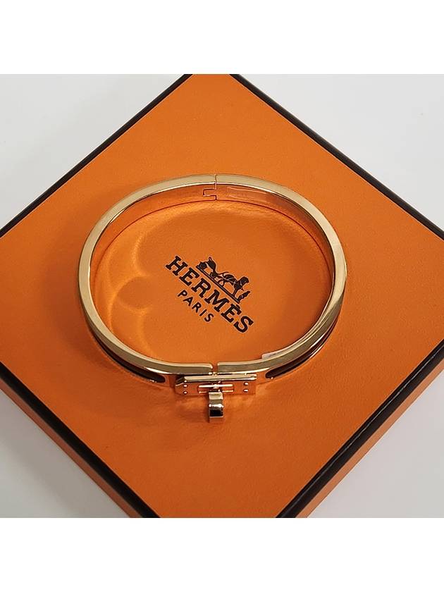 Mini Clic Kelly Bracelet Gold Black - HERMES - BALAAN 9