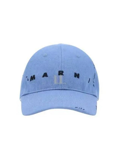 Embroidered Logo Ball Cap Azure - MARNI - BALAAN 2