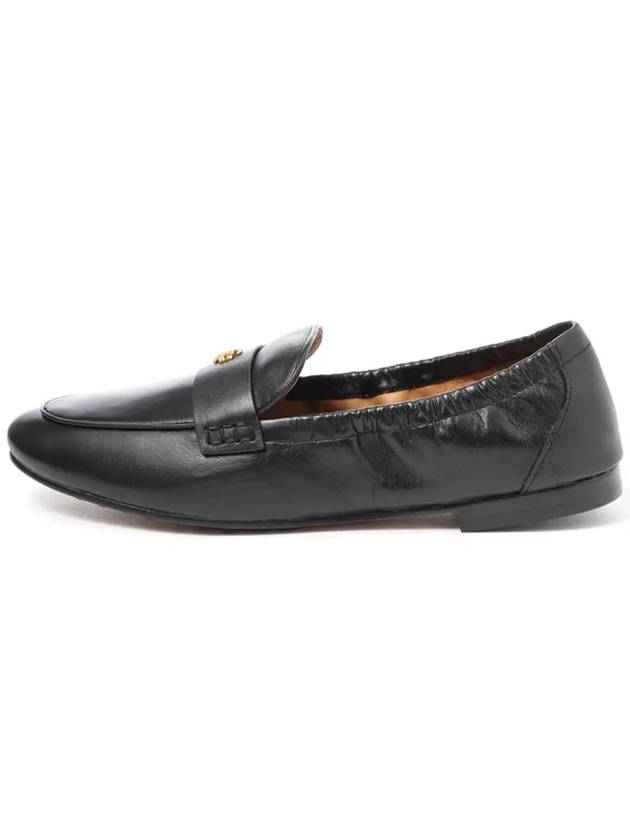 Ballet Double T Napa Leather Loafers Black - TORY BURCH - BALAAN 3