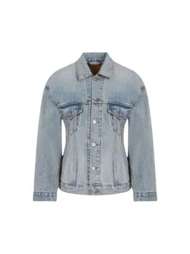 Hourglass Denim Jacket Light Blue - BALENCIAGA - BALAAN 2