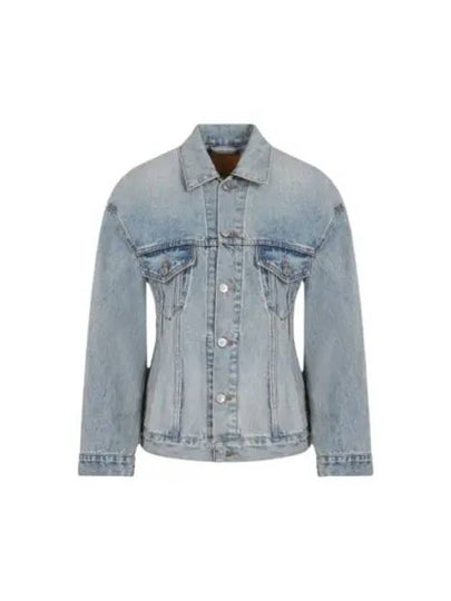 Hourglass Denim Jacket Light Blue - BALENCIAGA - BALAAN 2