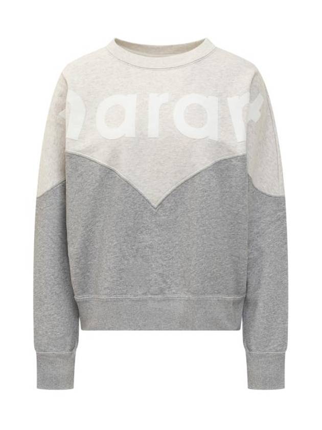 Houston Two-Tone Logo Cotton Sweatshirt Ecru Grey - ISABEL MARANT - BALAAN 1