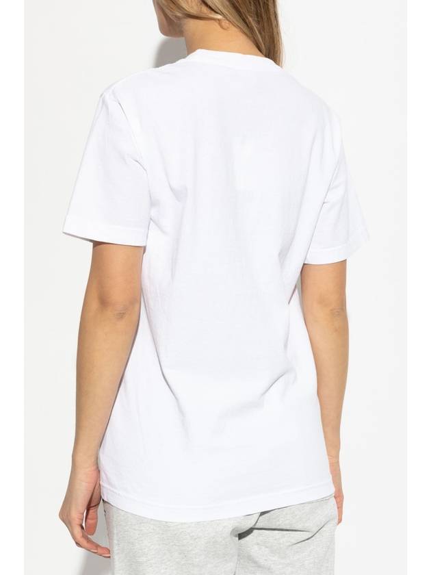 Sporty & Rich T-shirt From The H&W Crest Collection, Unisex, White - SPORTY & RICH - BALAAN 4