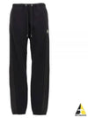 Drawstring Fleece Track Pants Black - MONCLER - BALAAN 2