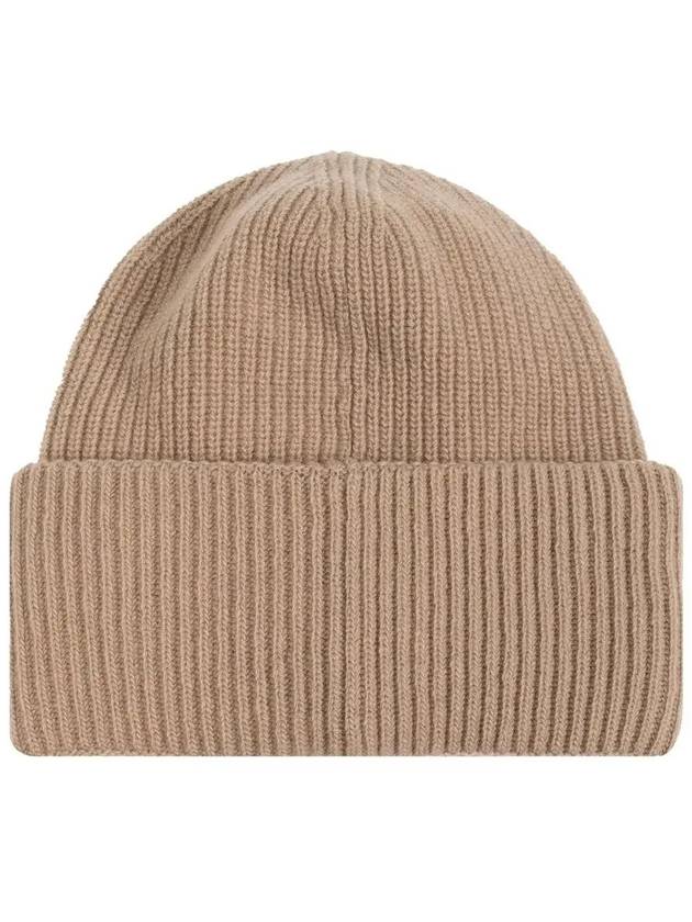 Wool Beanie Beige - MONCLER - BALAAN 3