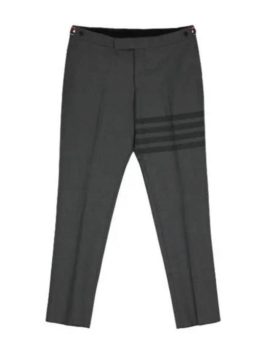 Slim 4 bar wool pants gray slacks suit - THOM BROWNE - BALAAN 1
