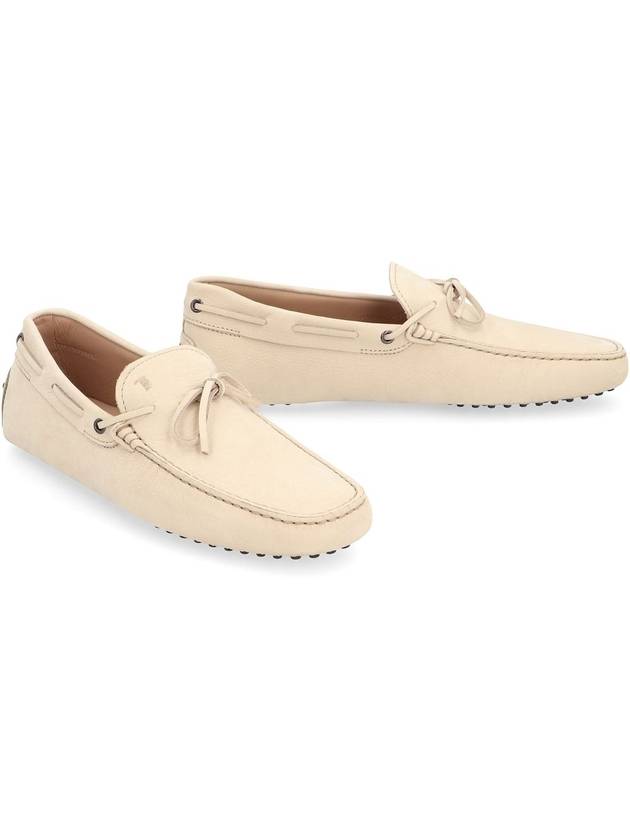 Gommino Nubuck Driving Shoes  Beige - TOD'S - BALAAN 4