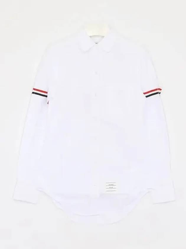 RWB Stripe Button Shirt White - THOM BROWNE - BALAAN 2